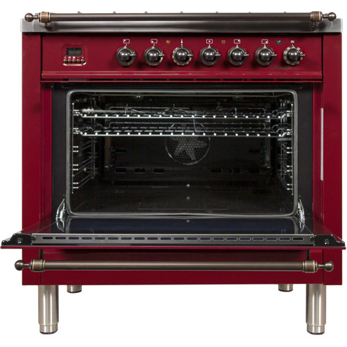 ILVE Nostalgie Series 36" 3.55 cu. ft. Freestanding Dual Fuel with